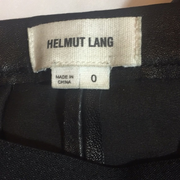 Helmet Lang 100% Lamb Leather Leggings Sz 0 - Picture 6 of 8